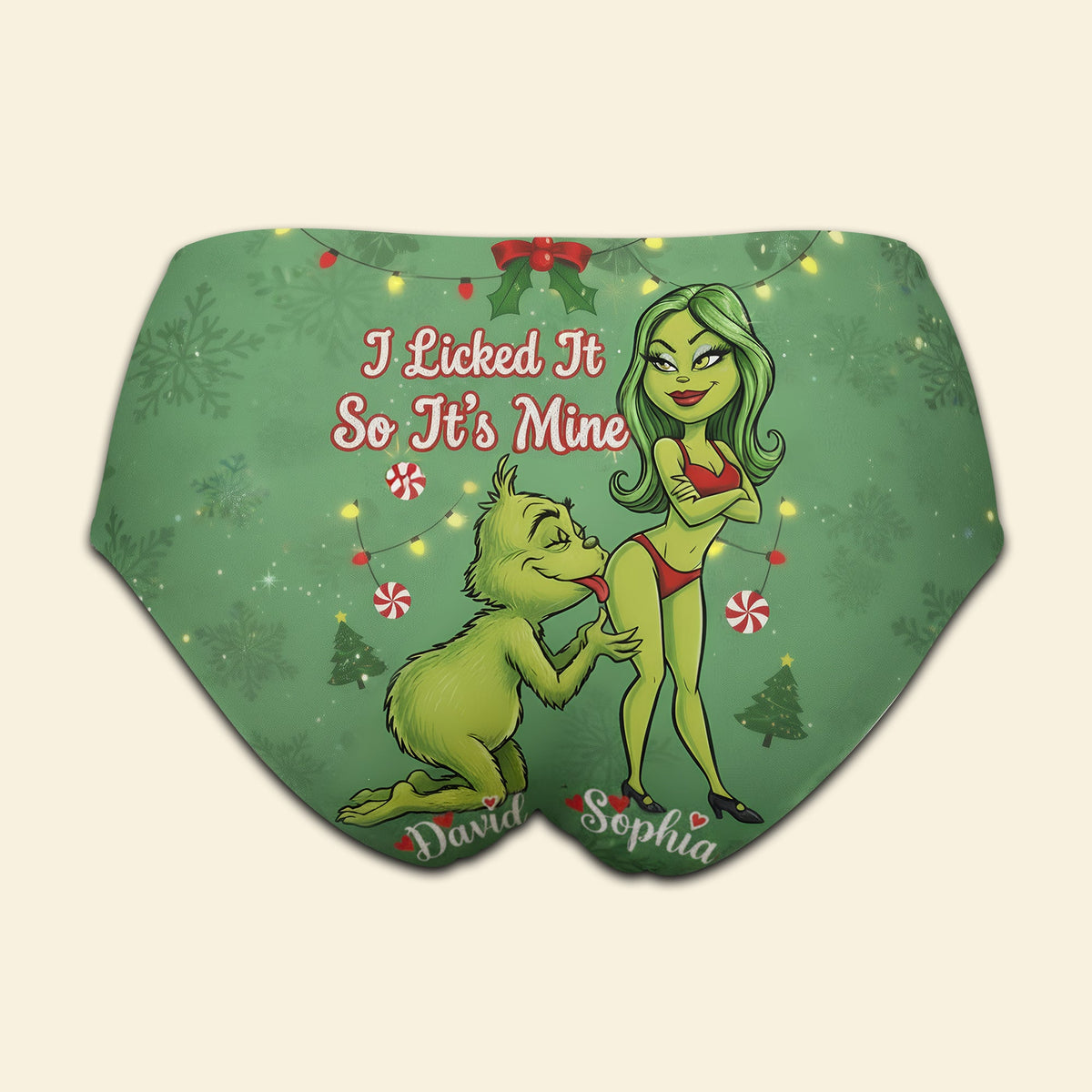 Spicy Green Couple Women's Briefs - Personalized Gifts For Her Valentine Day's Gift For Girlfriend, Gift For Wife