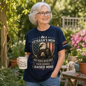 Mother's Day Gifts, I Am A Veteran s Mom 250Th Usa Anniversary - Personalized Shirt