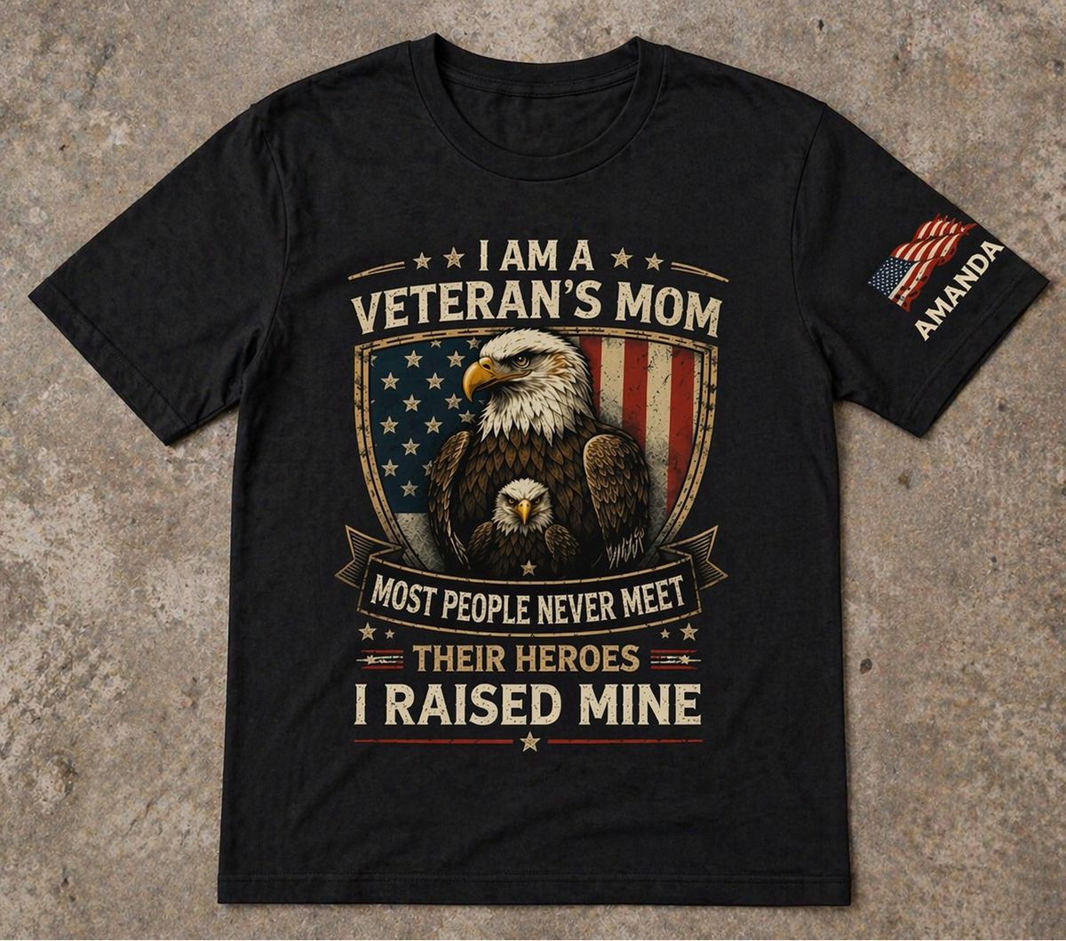 Mother's Day Gifts, I Am A Veteran s Mom 250Th Usa Anniversary - Personalized Shirt