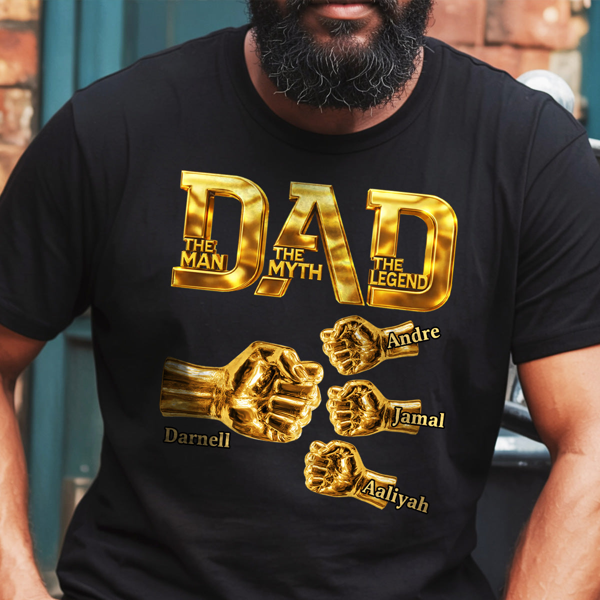 Best Dad Ever - Personalized 2D Unisex Shirt For Dad Grandpa on Father's Day
