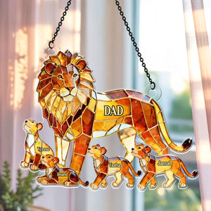 Best Dad In The Wild - Personalized Acrylic Suncatcher