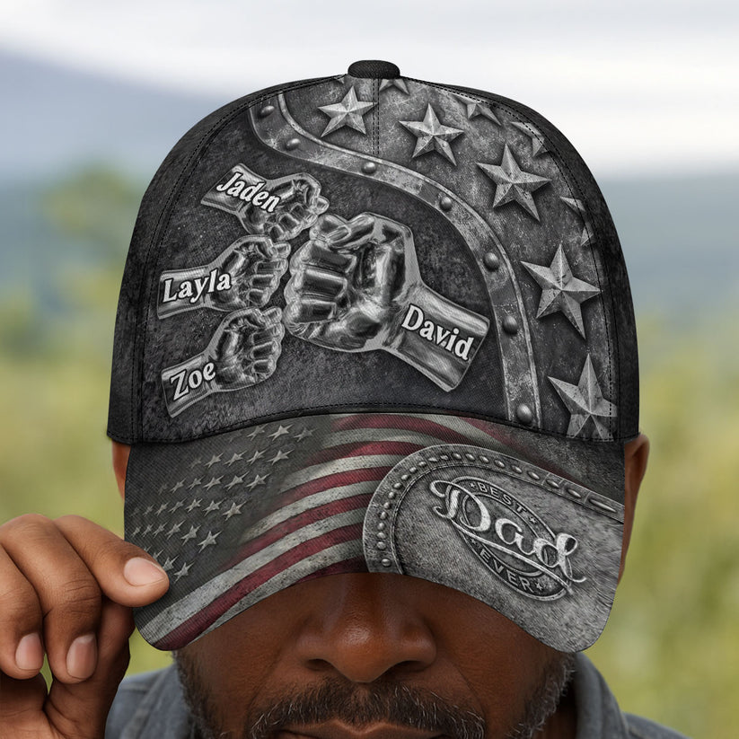 Best Dad Ever - Personalized Classic Cap Custom Gift for Dad, Custom Gift For Grandpa, Gift For Husband