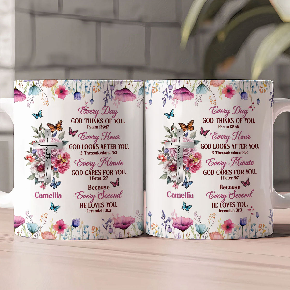Every Day God Thinks Of You | Personalized Ceramic Coffee Mug