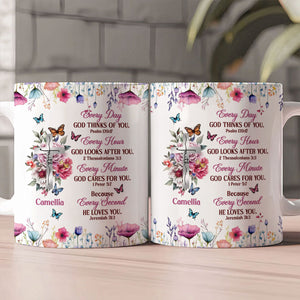 Every Day God Thinks Of You | Personalized Ceramic Coffee Mug