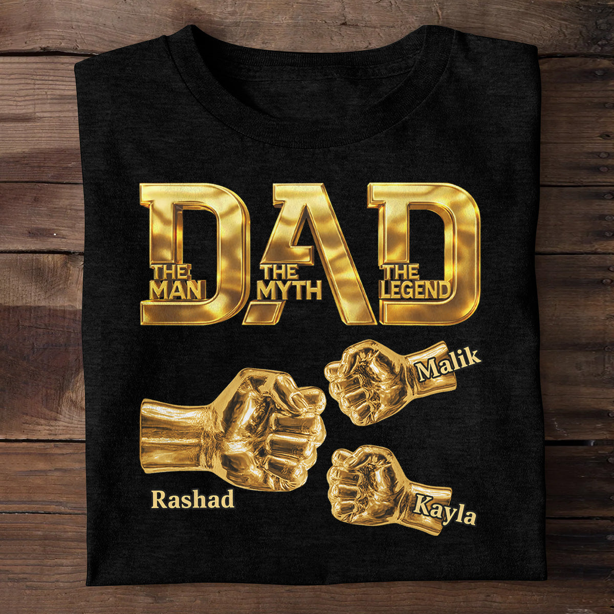 Best Dad Ever - Personalized 2D Unisex Shirt For Dad Grandpa on Father's Day