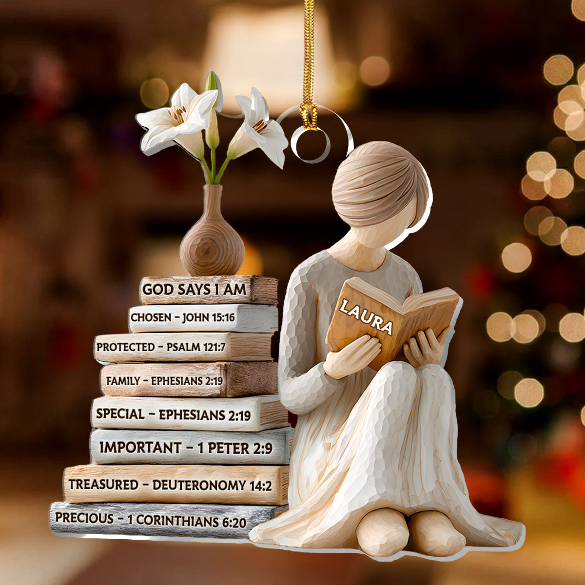 God Says I Am | Personalized 1-Layer Acrylic Ornament