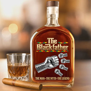 The Blackfather - Personalized Whiskey Bottle