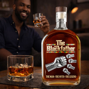 The Blackfather - Personalized Whiskey Bottle