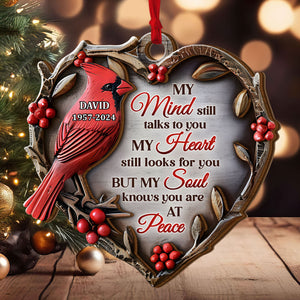 My Soul Knows You Are At Peace - Personalized 2-Layered Wooden Ornament