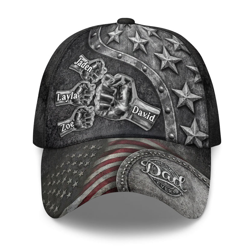 Best Dad Ever - Personalized Classic Cap Custom Gift for Dad, Custom Gift For Grandpa, Gift For Husband