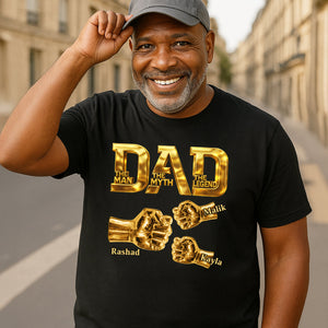 Best Dad Ever - Personalized 2D Unisex Shirt For Dad Grandpa on Father's Day