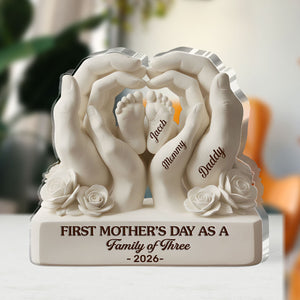 Our First Mother s Day Together - Personalized Custom Shaped Acrylic Plaque