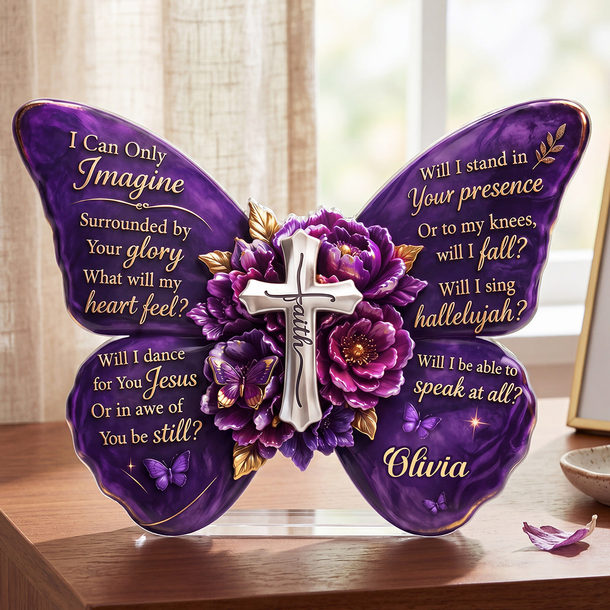 I Can Only Imagine Butterfly | Personalized Custom Shaped Acrylic Plaque