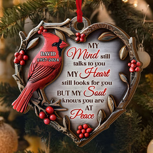 My Soul Knows You Are At Peace - Personalized 2-Layered Wooden Ornament