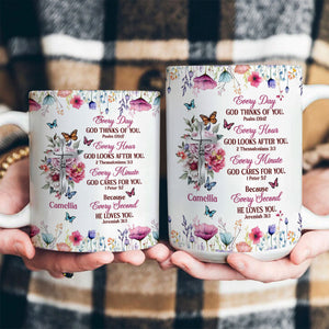 Every Day God Thinks Of You | Personalized Ceramic Coffee Mug