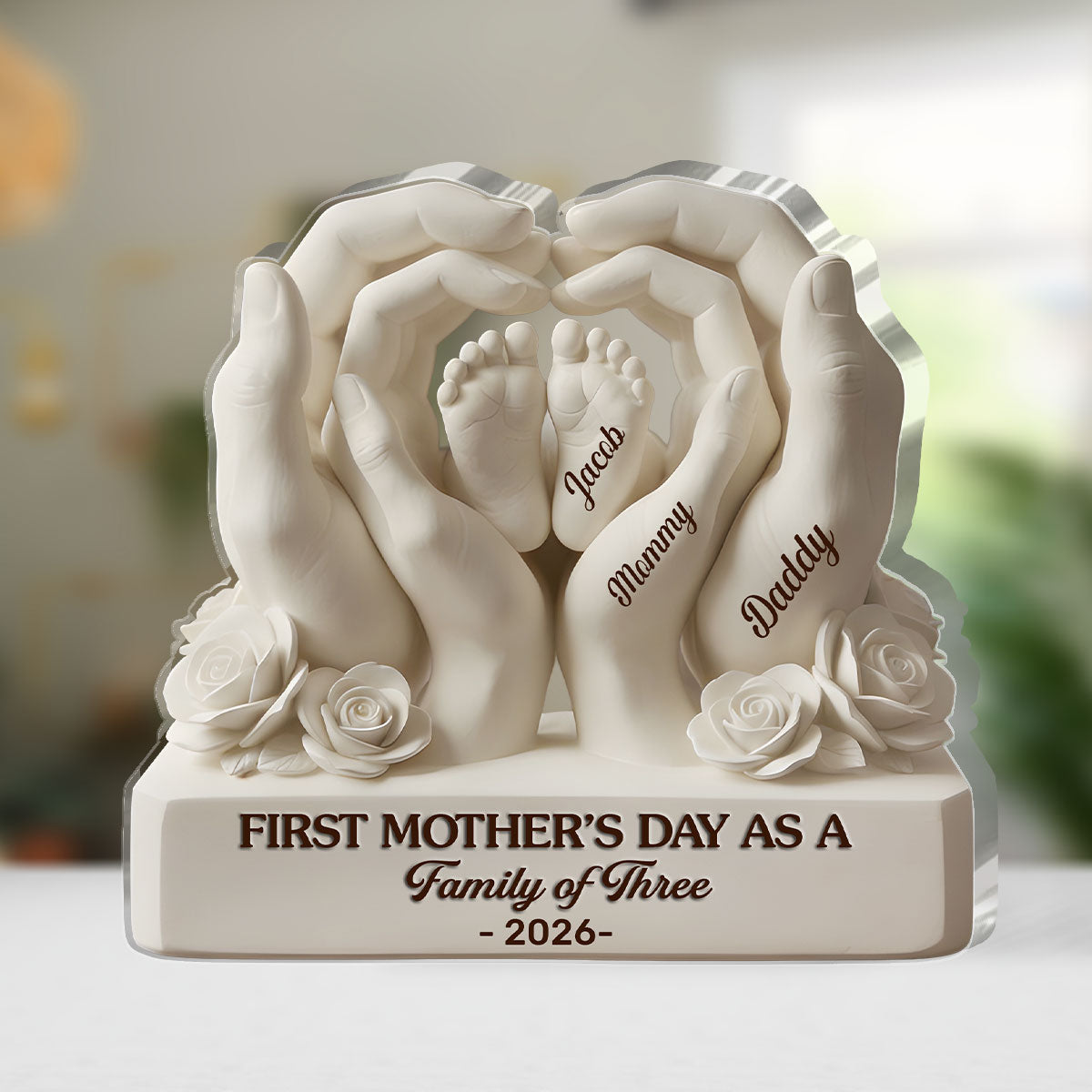 Our First Mother s Day Together - Personalized Custom Shaped Acrylic Plaque