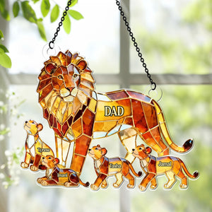 Best Dad In The Wild - Personalized Acrylic Suncatcher