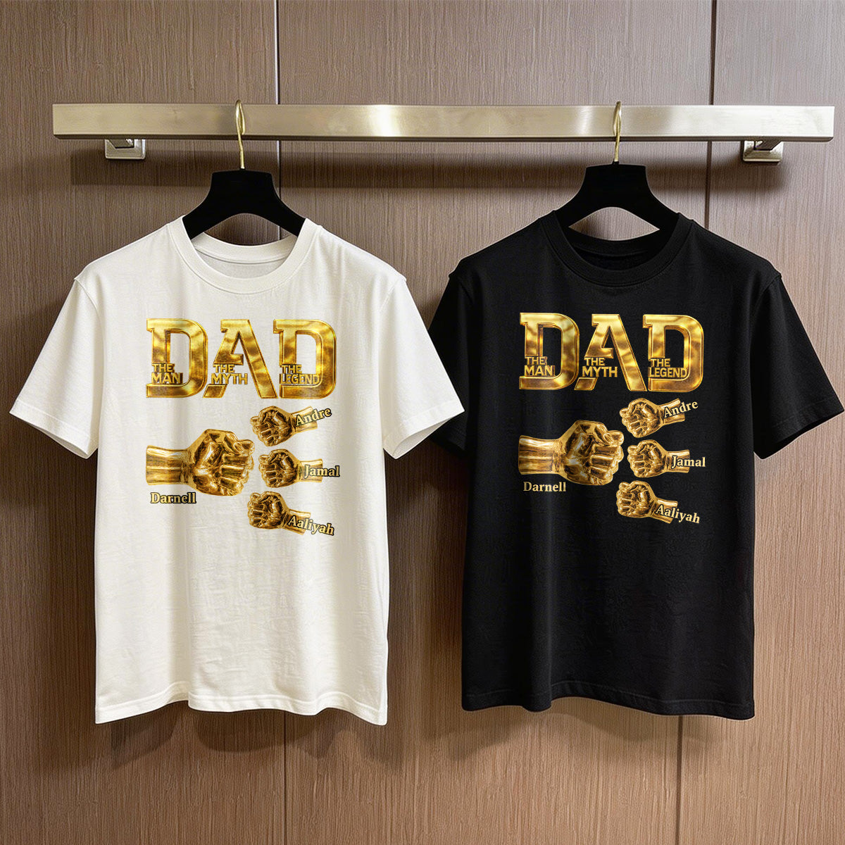 Best Dad Ever - Personalized 2D Unisex Shirt For Dad Grandpa on Father's Day