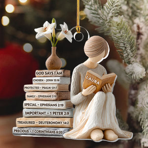 God Says I Am | Personalized 1-Layer Acrylic Ornament