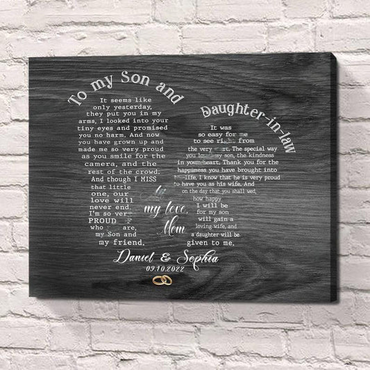 Wedding Gift For Son And Daughter In Law, Gift For Bride From Mother Of Groom, Gift For Son On Wedding Day, Bridal Shower Bride To Be Gift
