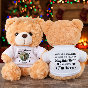 Custom Photo Dog Loss - Personalized Teddy Bear