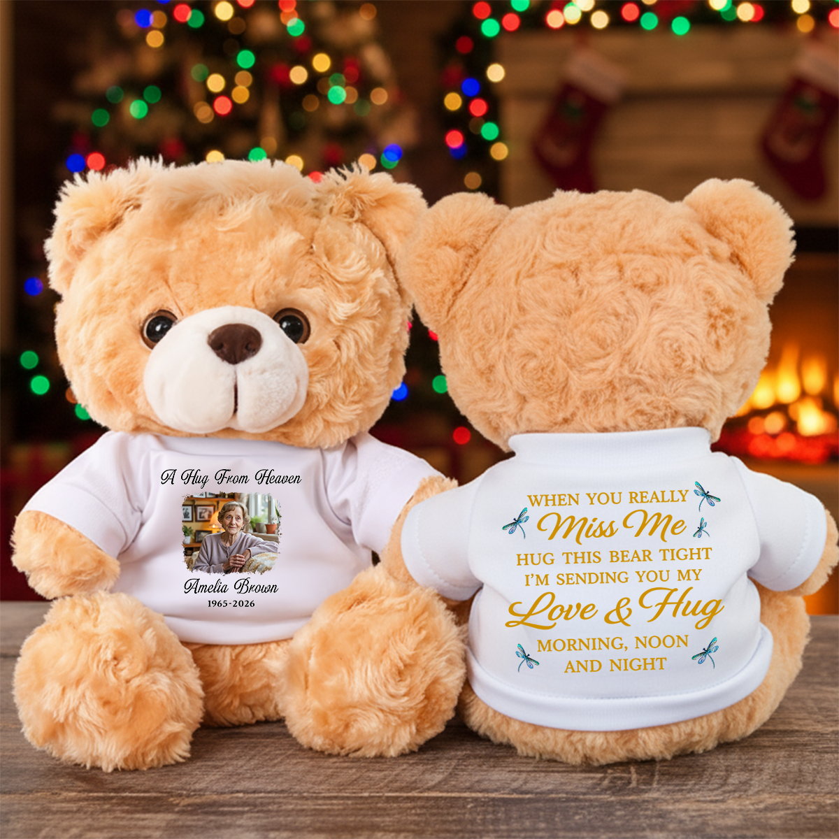 Cardinal A Hug From Heaven - Personalized Teddy Bear yellow_77efdd96-238f-4a7b-8d18-8f422a6ad914.png