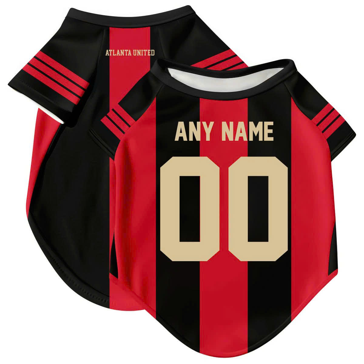 Atlanta United Dog T-Shirt Pet Clothes Jersey for Dogs Custom Name and Number Gifts Soccer Fan Gift, Pet Jersey