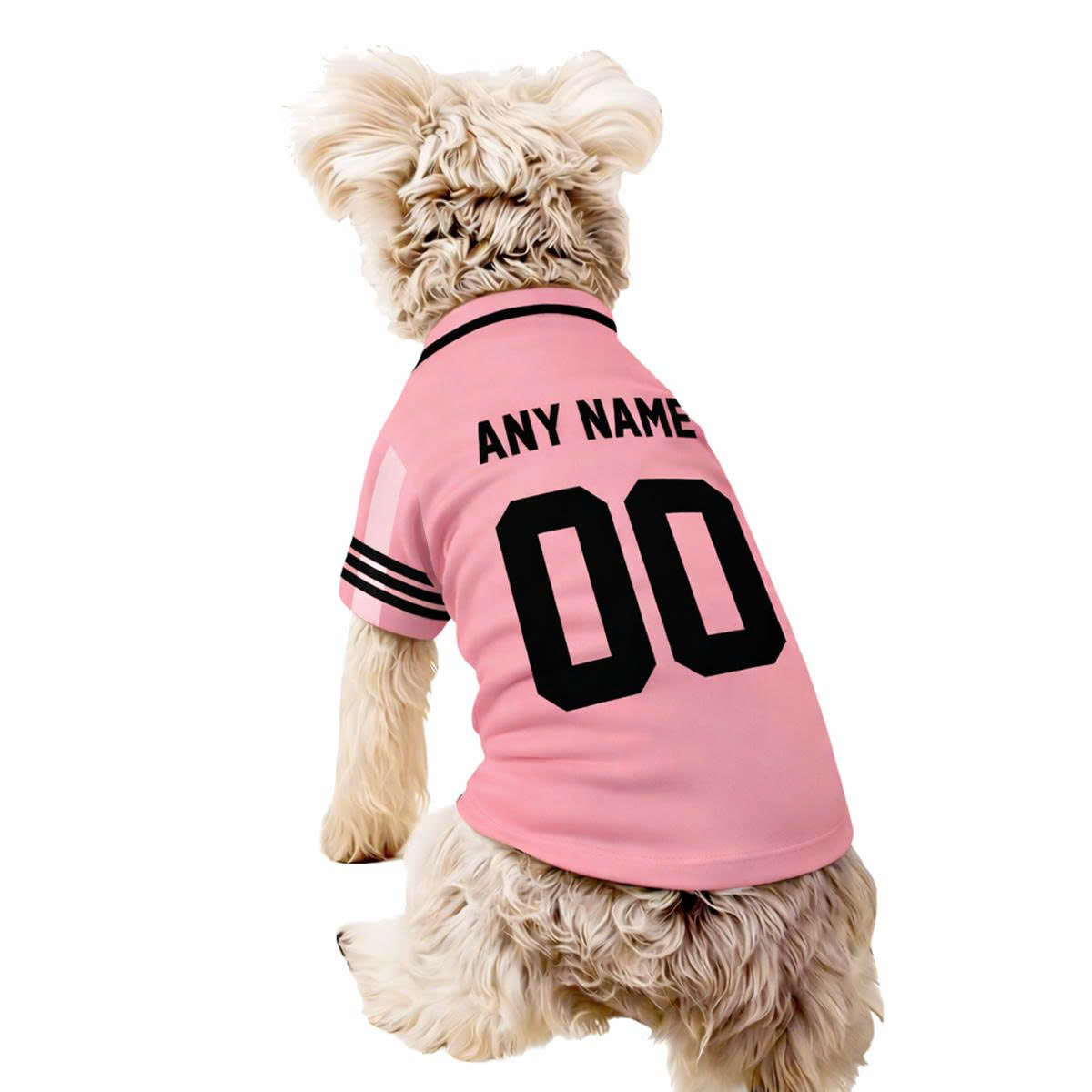 Miami Dog T-Shirt Pet Clothes Jersey for Dogs Custom Name and Number Gifts Soccer Fan Gift, Pet Jersey