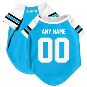 Charlotte Dog T-Shirt Pet Clothes Jersey for Dogs Custom Name and Number Gifts Soccer Fan Gift, Pet Jersey