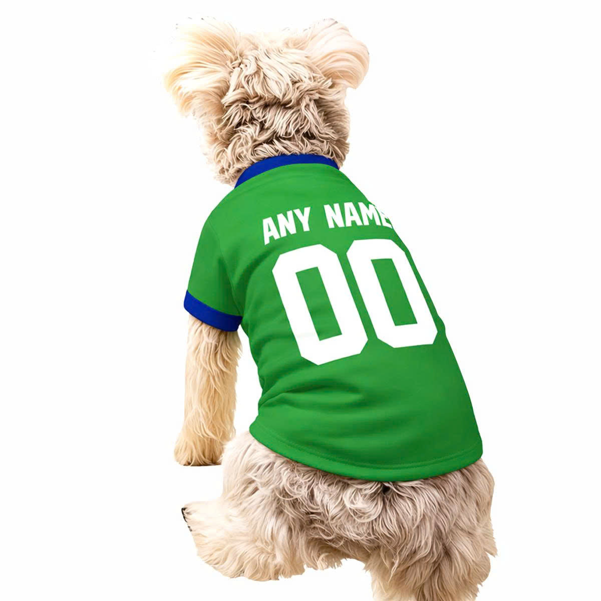Seatle Dog T-Shirt Pet Clothes Jersey for Dogs Custom Name and Number Gifts Soccer Fan Gift, Pet Jersey