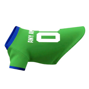 Seatle Dog T-Shirt Pet Clothes Jersey for Dogs Custom Name and Number Gifts Soccer Fan Gift, Pet Jersey