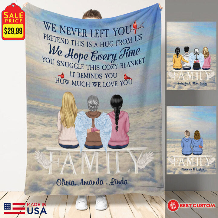 I Am Always With You Personalized Blanket Memorial Gift Remembrance Gift For Family 1.banner-blanker-america-family-gg.jpg?v=1663991929