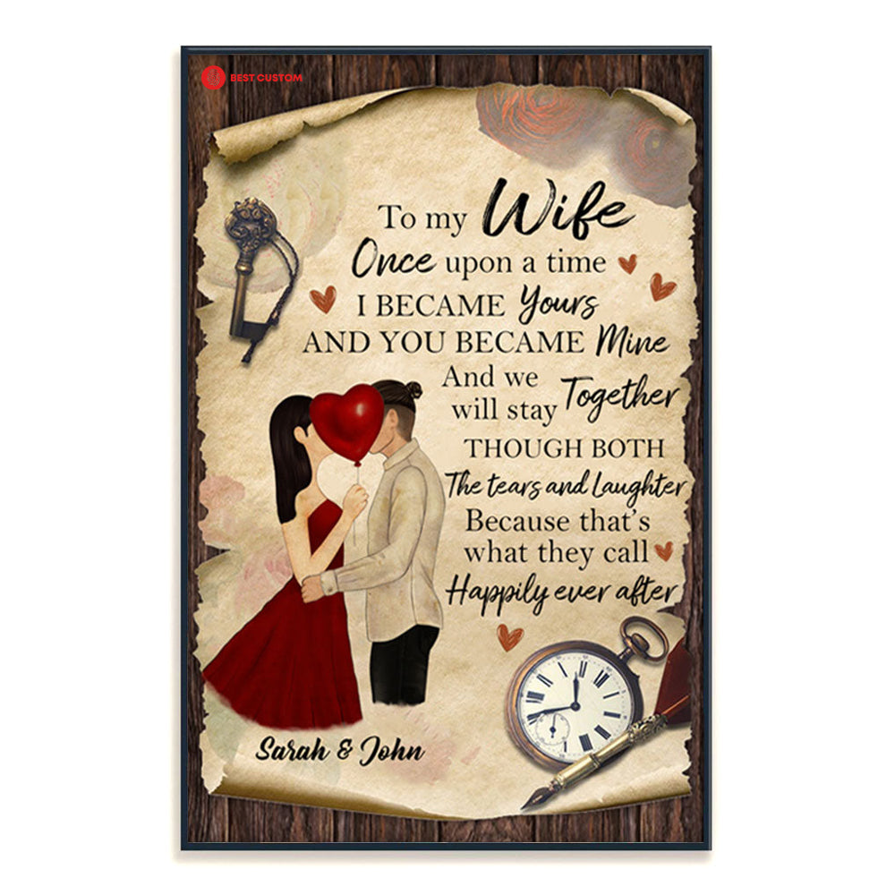 I Became Yours And You Became Mine - Personalized Poster & Canvas - Gift For Wife 122_d89e1f4a-941b-47ad-972b-e7a41b6b107a.jpg?v=1644983353