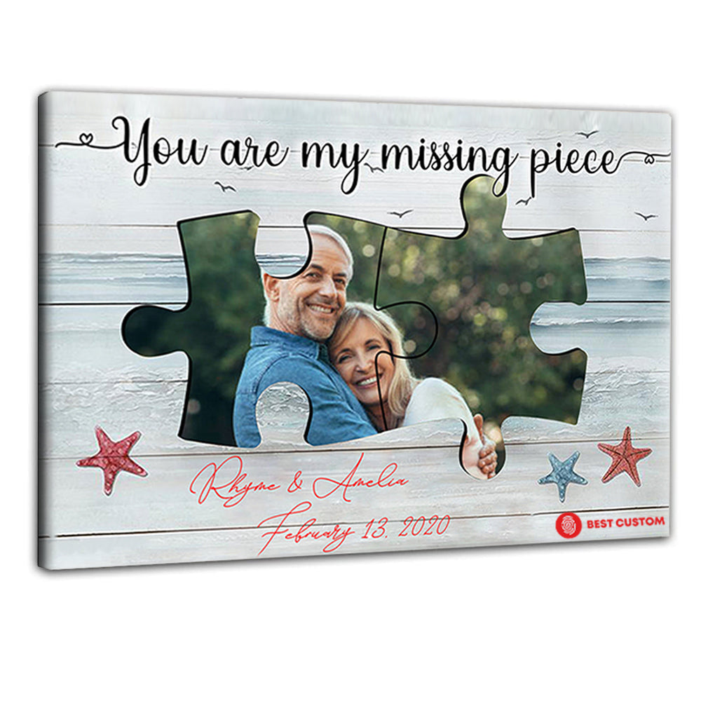 You Are My Missing Piece - Personalized Photo Poster & Canvas - Gift For Couple 15_2.jpg?v=1644629140