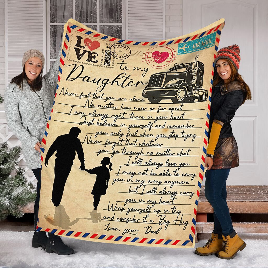 Gift For Daughter Blanket, Letter To My Daughter Fleece Blanket 1606073703294.jpg