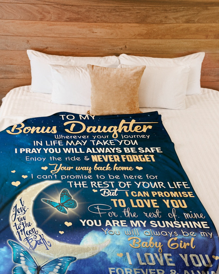 Gift For Daughter Blanket, To My Daughter Wherever Your Journey In Life To Bonus Daughter 1607357168933.jpg