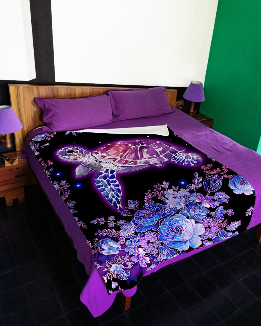 Turtle Blanket, Just A Girl Who Loves Beaches And Turtles 1608135411506.jpg