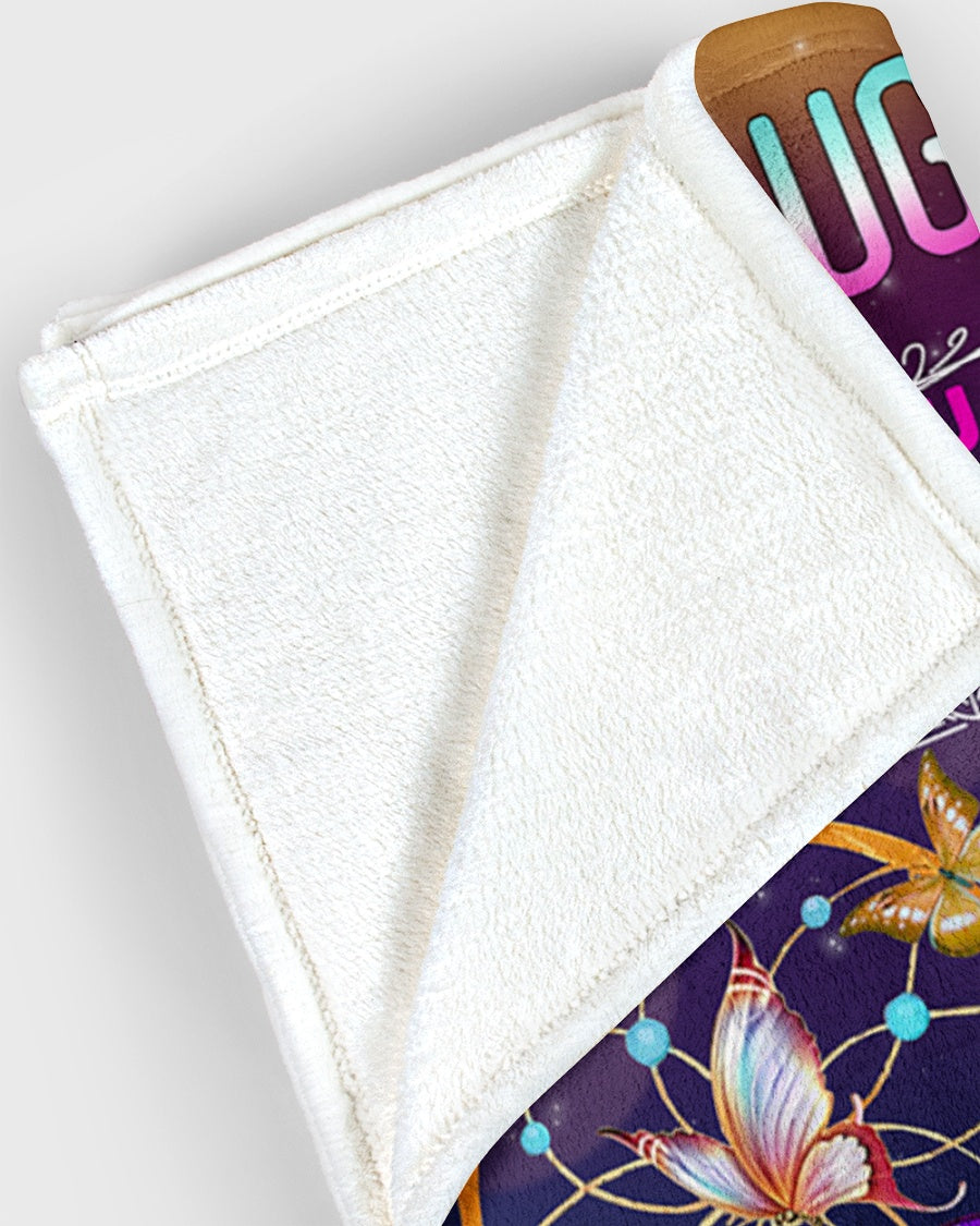 Gift For Daughter Blanket, Butterfly To My Daughter Never Feel That You Are Alone - Love From Dad 1614530108166.jpg