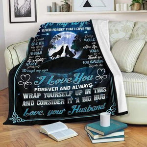 To My Wife Wrap Yourself Up In This And Consider It A Big Hug FLeece Blanket GIft For Wife From Husband Home Decor Bedding Couch Sofa Soft And Comfy Cozy 1629690007203.jpg