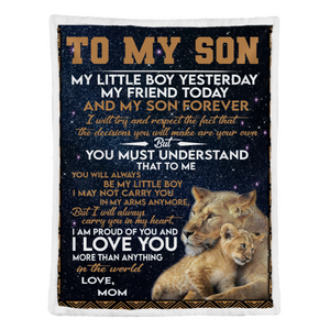 Gift For Son Blanket, To My Son Lion Blanket Gift For Son 1638171237566.png
