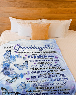 To My Granddaughter How Special You Are To Me Butterflies Blanket Gift From Grandmother Birthday Gift Home Decor Bedding Couch Sofa Soft and Comfy Cozy 1638521751172.jpg