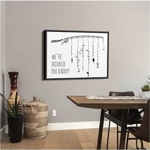 Personalized We're Hooked On Daddy Landscape Poster & Canvas Gift For Dad Grandpa Fishing Lovers Father's Day Gift Birthday Gift Home Decor Wall Art Visual Art 1644373881458.jpg