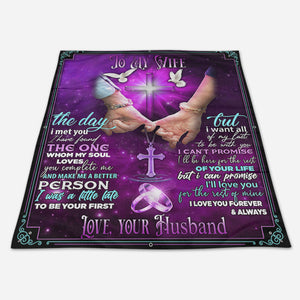 Gift For Wife Blanket, To My Wife I Love You Forever & Always 1661765634616.jpg