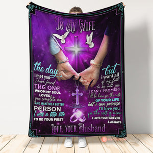 Gift For Wife Blanket, To My Wife I Love You Forever & Always 1661845782873.jpg