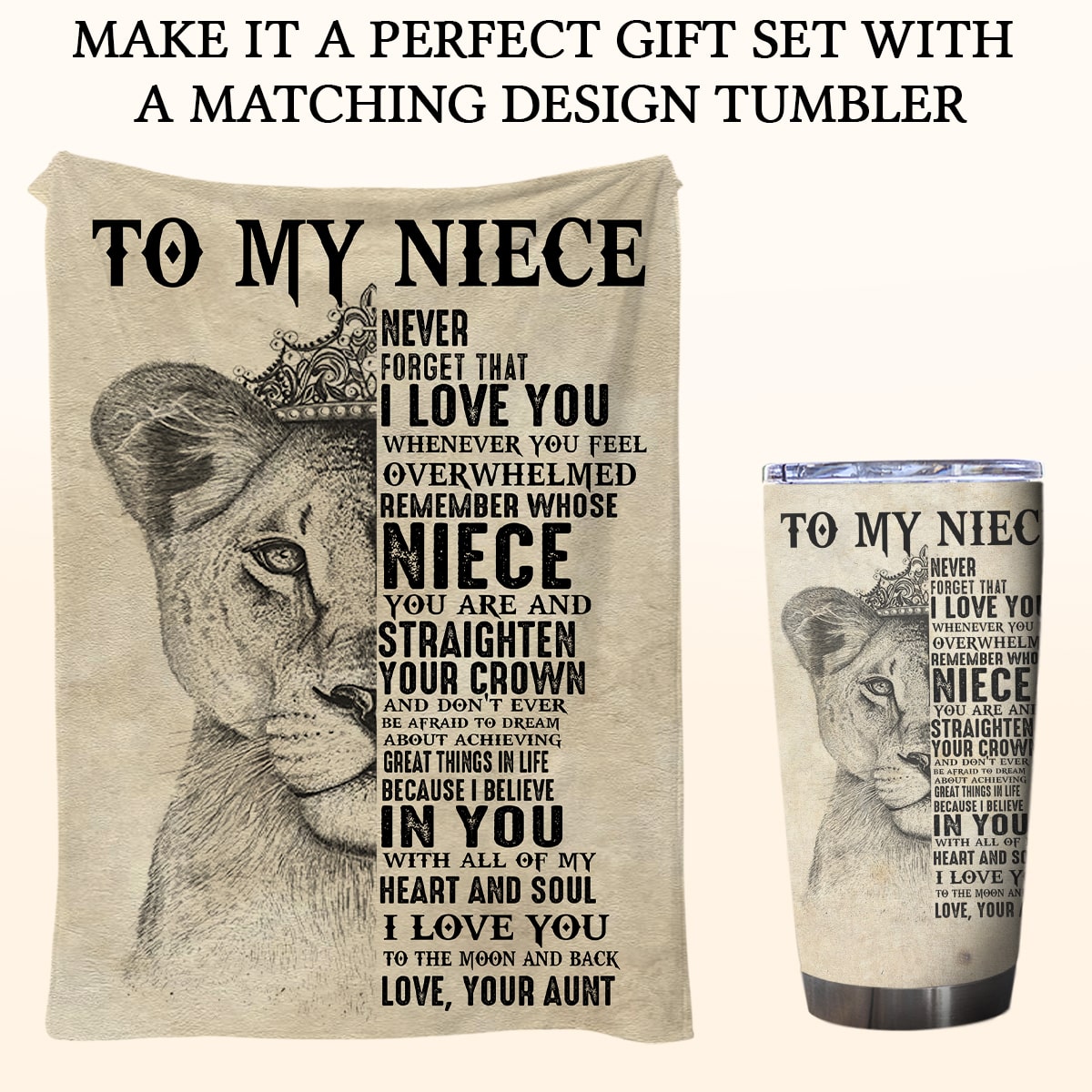 Gift For Niece Blanket, To My Niece Never Forget That I Love You - Love From Aunt 1664867694522.jpg