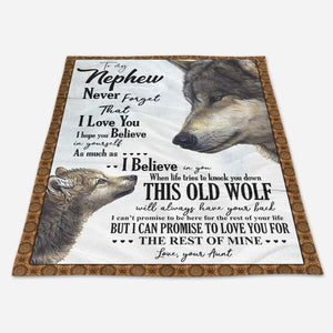 Gift For Nephew Blanket, To My Nephew This Old Wolf Will Always Have Your Back 1665112296947.jpg