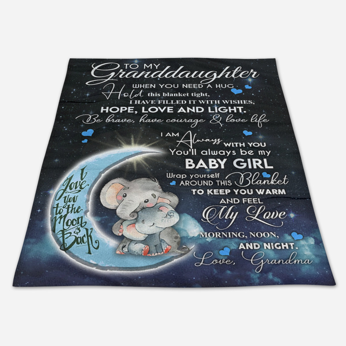 Gift For Granddaughter Blanket, Blanketify When You Need A Hug Hold This Blanket Tight Gift for Granddaughter From Grandma 1666584326361.jpg