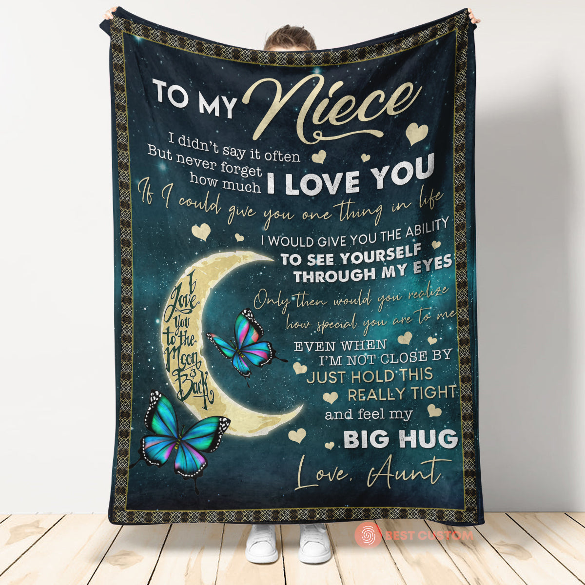 Gift For Niece Blanket, To My Niece I Love You 1666584739820.jpg