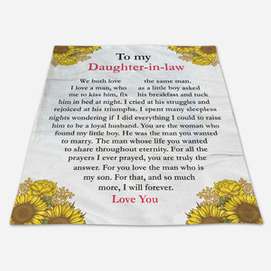 Gift For Daughter-in-law Blanket, Sunflower To My Daughter-in-law We Both Love The Same Man 1666584821762.jpg