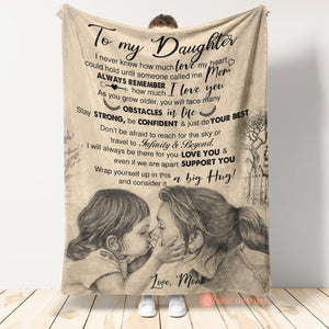Gift For Daughter Blanket, Daugher Blanket From Mom To My Daughter I Never Knew How Much Love Daughter And Mom Blanket 1666584995368.jpg